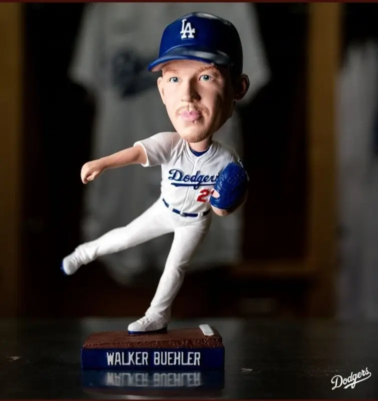 Dodgers Walker Buehler ボブルヘッド Walker Buehler Los Angeles Dodgers 2024 World Series
