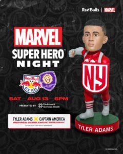 New York Red Bulls (MLS) - Tyler Adams Captain America Bobblehead