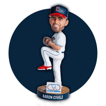 June 11, 2022 Cleveland Guardians – Aaron Civale Bobblehead