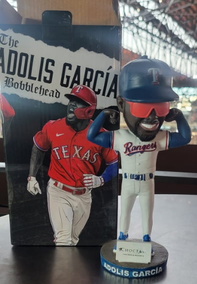 June 13, 2022 Texas Rangers – Adolis García Bobblehead