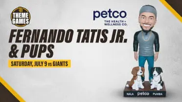 July 9, 2022 San Diego Padres - Fernando Tatis Jr & Pups