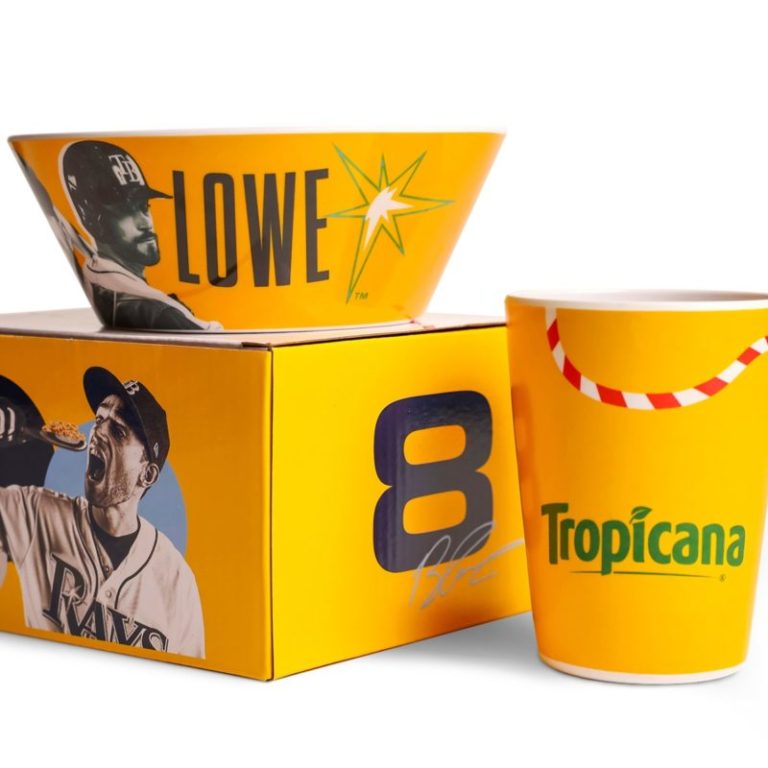 July 31, 2022 Tampa Bay Rays – Cereal Bowl & Cup Set