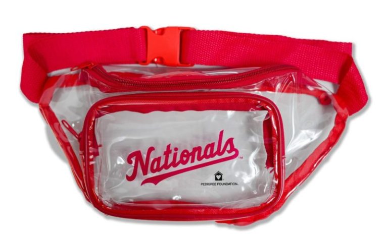 August 12, 2022 Washington Nationals – Clear Fanny Pack