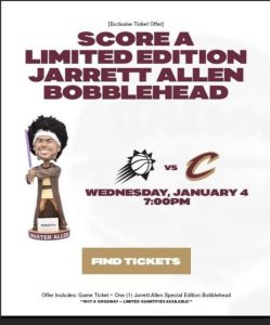 Cleveland Cavaliers - Master Jarrett Allen bobblehead