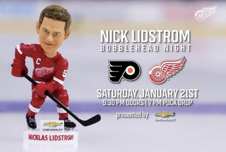 January 21, 2023 Detroit Red Wings – Nick Lidstrom Bobblehead