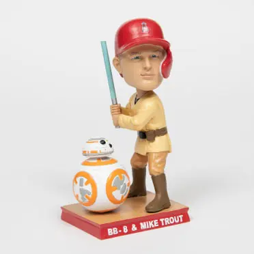 April 21, 2023 Los Angeles Angels - BB-8 & Mike Trout