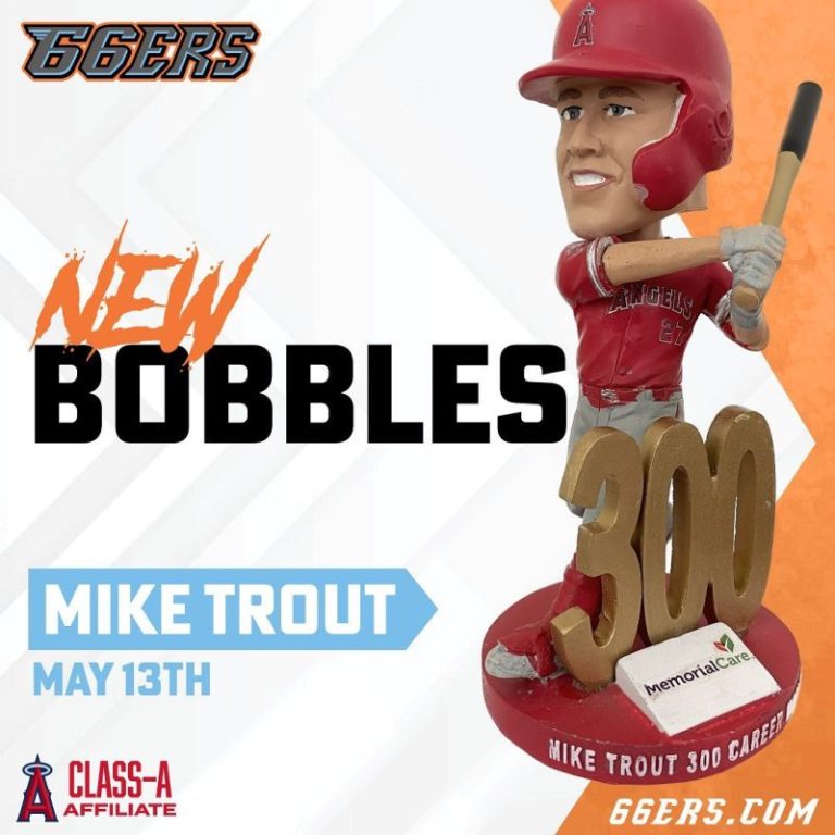 May 13, 2023 Inland Empire 66ers – Mike Trout Bobblehead