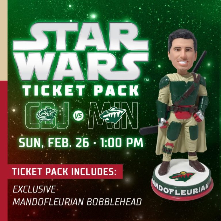 February 26, 2023 Minnesota Wild – Mandofleurian Bobblehead
