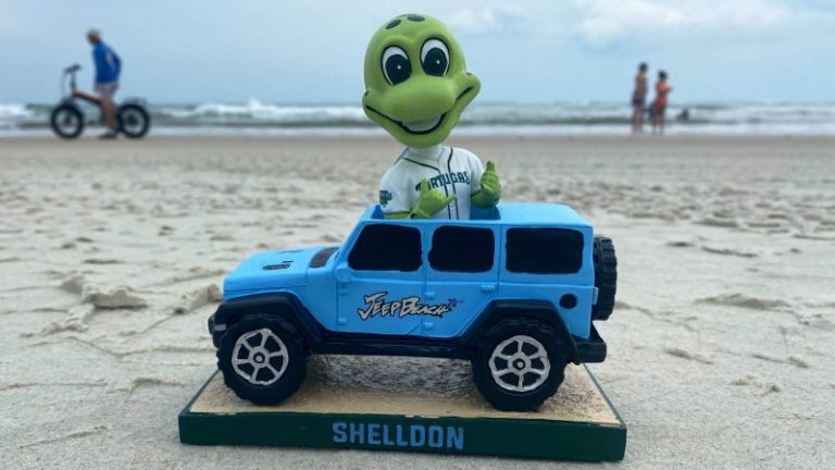 April 29, 2023 Daytona Tortugas – Jeep Shelldon Bobblehead