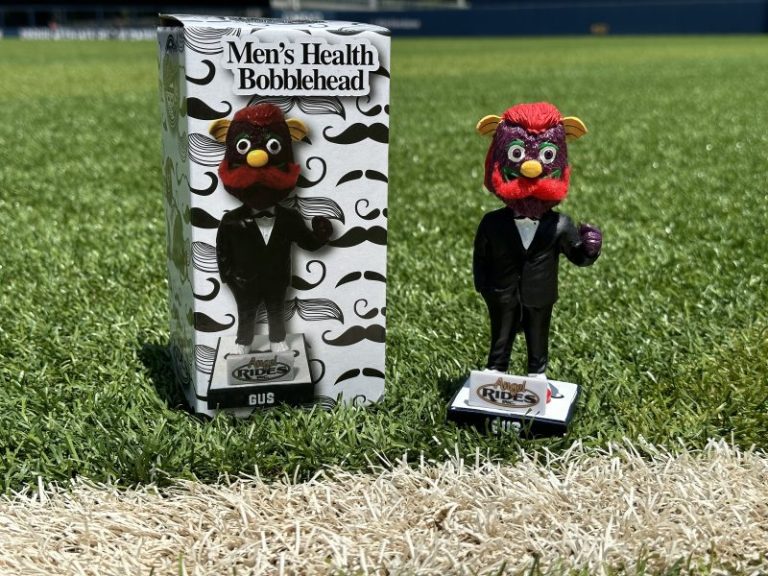 May 21, 2023 Fredericksburg Nationals –  Gus Mustache Bobblehead