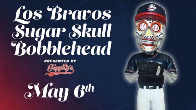 May 6, 2023 Rome Braves – Sugar Skull Bobblehead