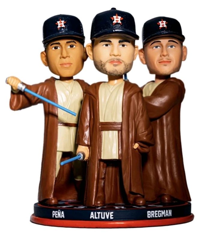 June 13, 2023 Houston Astros – Jedi Council Triple Bobblehead