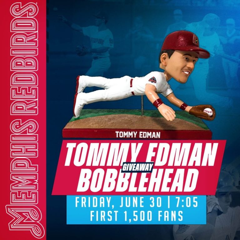 June 30, 2023 Memphis Redbirds – Tommy Edman Bobblehead