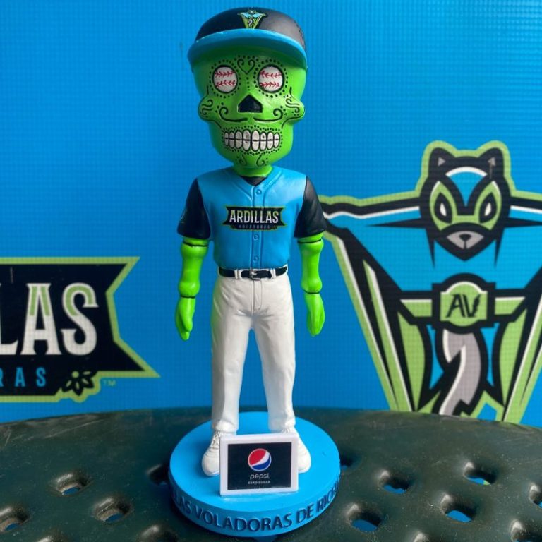 June 9, 2023 Richmond Flying Squirrels – Sugar Skull Bobblehead