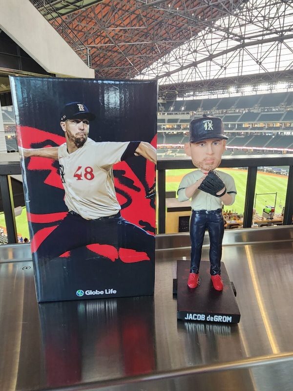 Jacob deGrom Texas Rangers 2023 City Connect Bobblehead FOCO