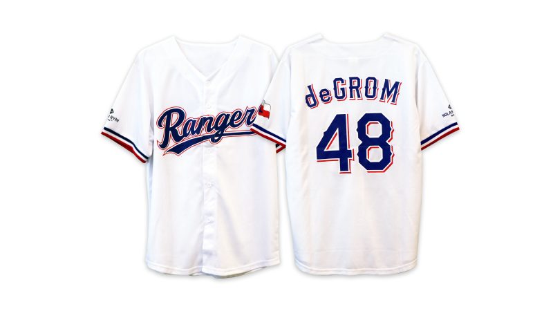 2023 Texas Rangers deGrom Replica Jersey Giveaways - Lelemoon