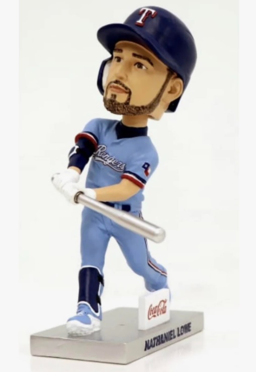 June 3, 2023 Texas Rangers – Nathaniel Lowe Silver Slugger Bobblehead