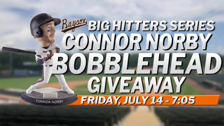 July 14, 2023 Bowie Baysox – Connor Norby Bobblehead