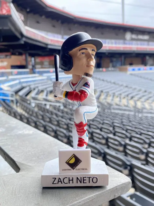 はっちゃん July 5, 2023 Rocket City Trash Pandas - Zach Neto Bobblehead