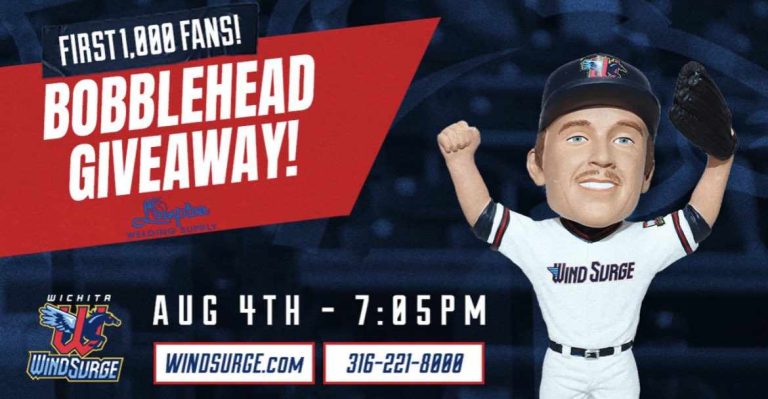 August 4, 2023 Wichita Wing Surge – Wind Surge Bobblehead