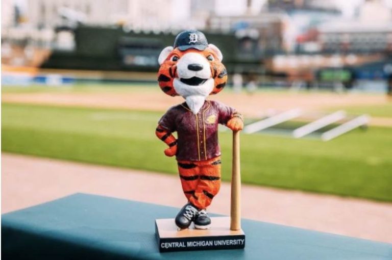 August 4, 2023 Detroit Tigers – CMU-themed Bobblehead