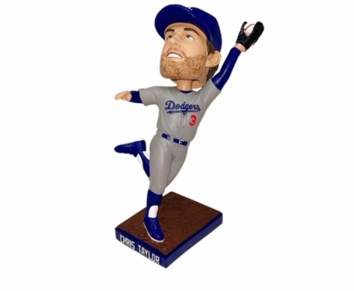 August 29, 2023 Los Angeles Dodgers Chris Taylor Bobblehead Stadium