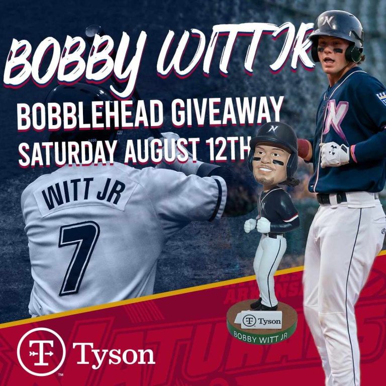 August 12, 2023 Northwest Arkansas Naturals – Bobby Witt Jr Bobblehead