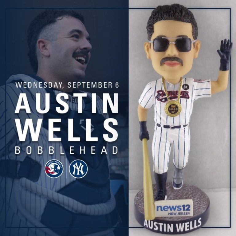 September 6, 2023 Summerset Patriots – Austin Wells Bobblehead