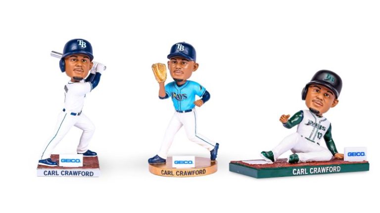 August 26, 2023 Tampa Bay Rays – Carl Crawford Mystery Bobblehead
