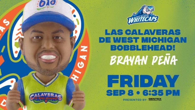 West Michigan Whitecaps - Brayan Pena Bobblehead