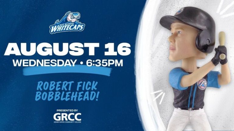 August 16, 2023 West Michigan Whitecaps – Robert Fick Bobblehead
