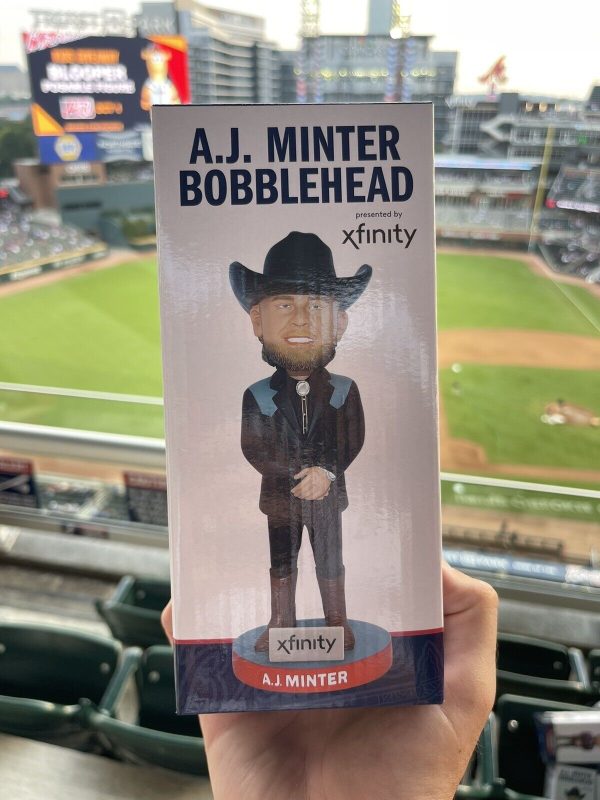 Atlanta Braves - A.J. Minter Cowboy Bobblehead