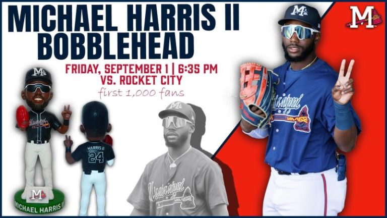 September 1, 2023 Mississippi Braves – Michael Harris II Bobblehead