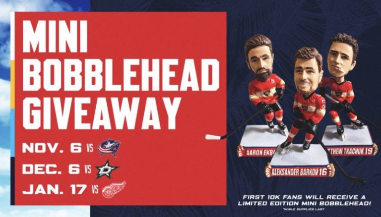Florida Panthers Aleksander Barkov Mini-Bobblehead