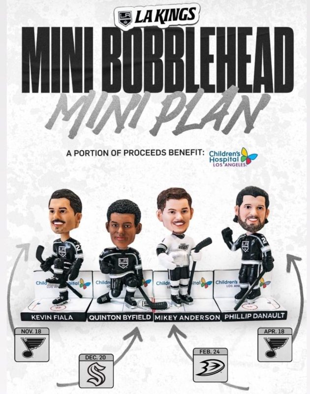 LA Kings 2023 Mini Bobblehead Giveaways