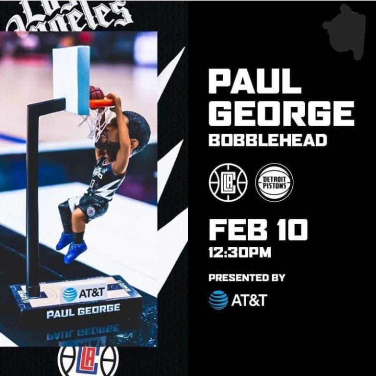 February 10, 2024 Los Angeles Clippers – Paul George Bobblehead