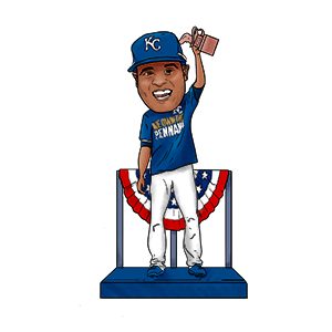 Kansas City Royals - Lorenzo Cain Bobblehead