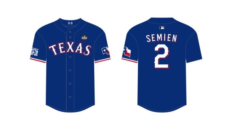 June 19, 2024 Texas Rangers – Marcus Semien Replica Postseason Jersey