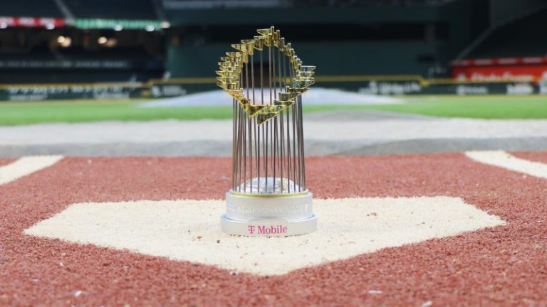 April 10, 2024 Texas Rangers – World Series Replica Trophy