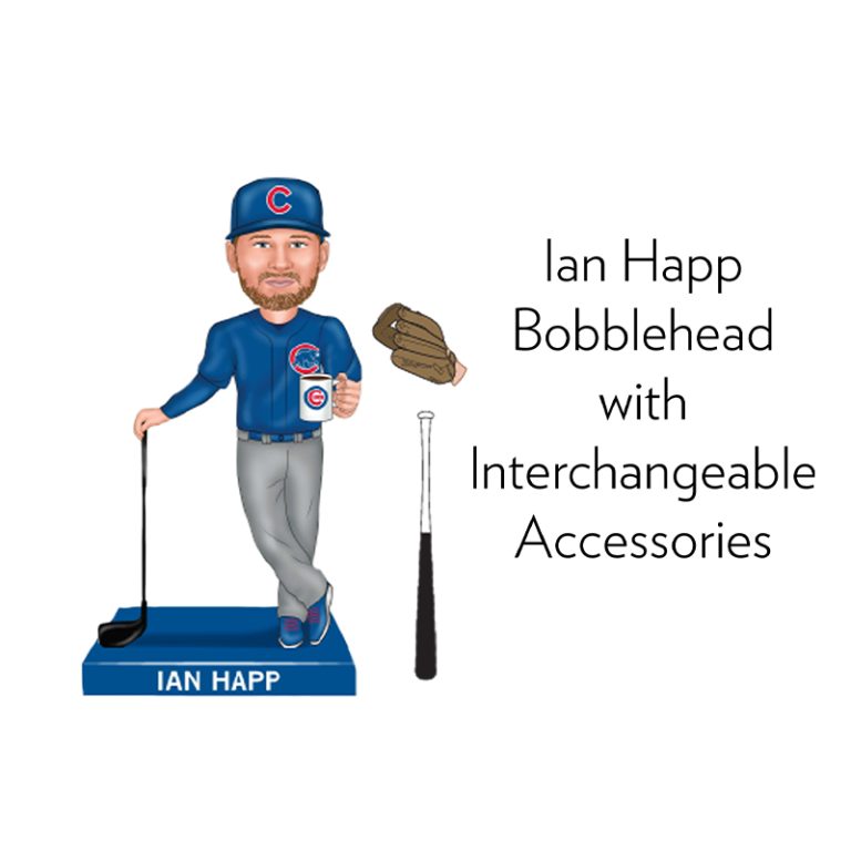 August 1, 2024 Chicago Cubs – Ian Happ Bobblehead