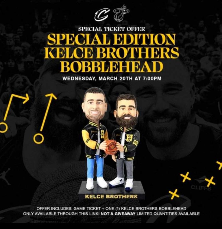 March 20, 2024 Cleveland Cavaliers – Special Edition Kelce Brothers Bobblehead