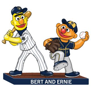 Milwaukee Brewers - Bert & Ernie Bobblehead