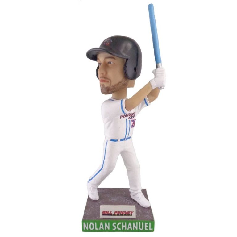 May 7, 2024 Rocket City Trash Pandas – Nolan Schanuel Light Saber Bobblehead