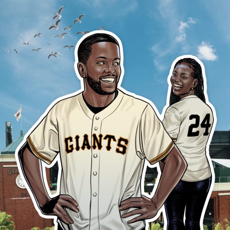 April 27, 2024 San Francisco Giants – New York Giants Throwback Jersey