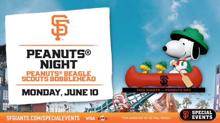 June 10, 2024 San Francisco Giants – Peanuts Beagle Scouts Bobblehead