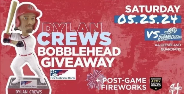 May 25, 2024 Harrisburg Senators – Dylan Crews Bobblehead