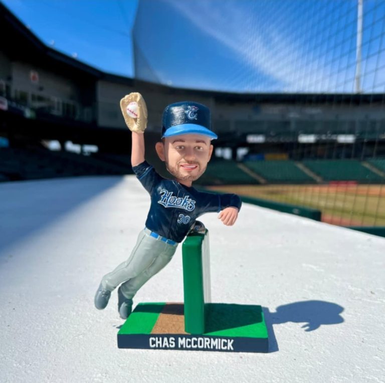 June 22, 2024 Corpus Christi Hooks – Chas McCormick Wall Flipping Bobblehead