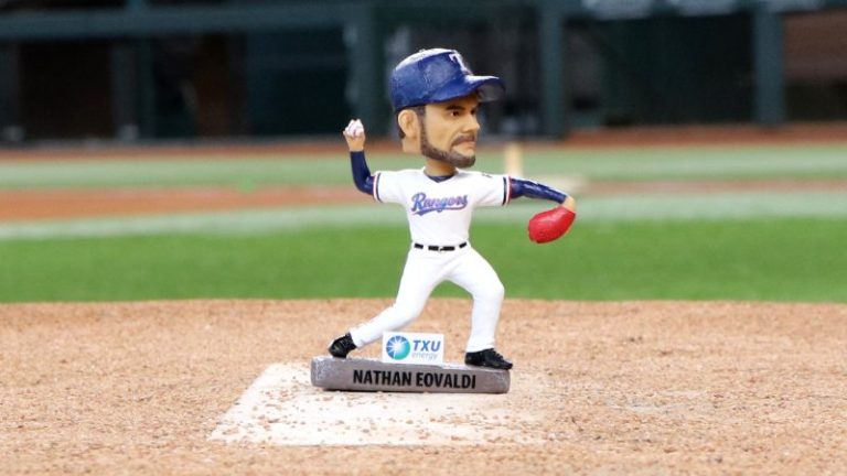 June 5, 2024 Texas Rangers – Nathan Eovaldi Bobblehead