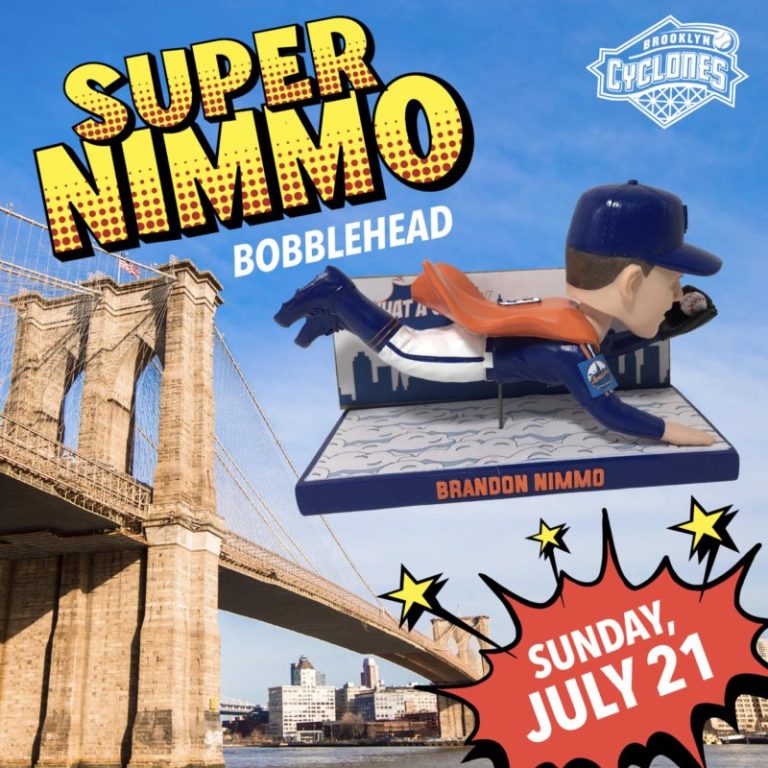 July 21, 2024 Brooklyn Cyclones – Super Brandon Nimmo Bobblehead