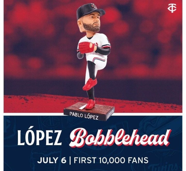 July 6, 2024 Minnesota Twins – Pablo López Bobblehead